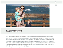 Tablet Screenshot of cailinoconnor.com